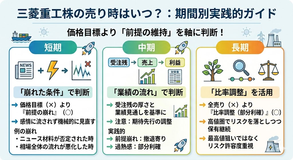 三菱重工株の売り時はいつ?まず結論を先に解説
