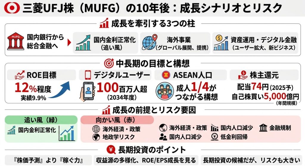三菱UFJ株の10年後はどうなる?