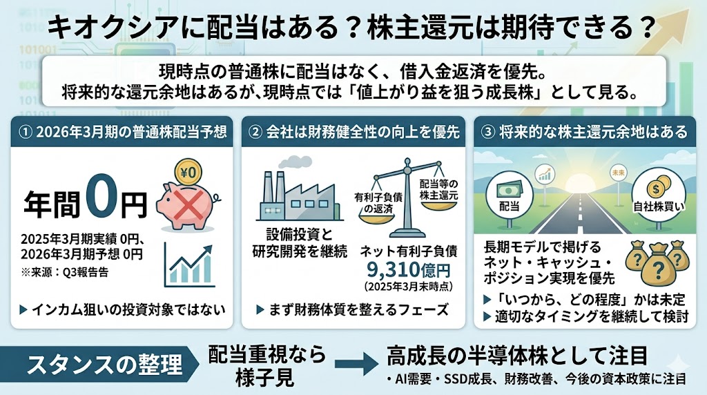 キオクシアに配当はある？株主還元は期待できる？