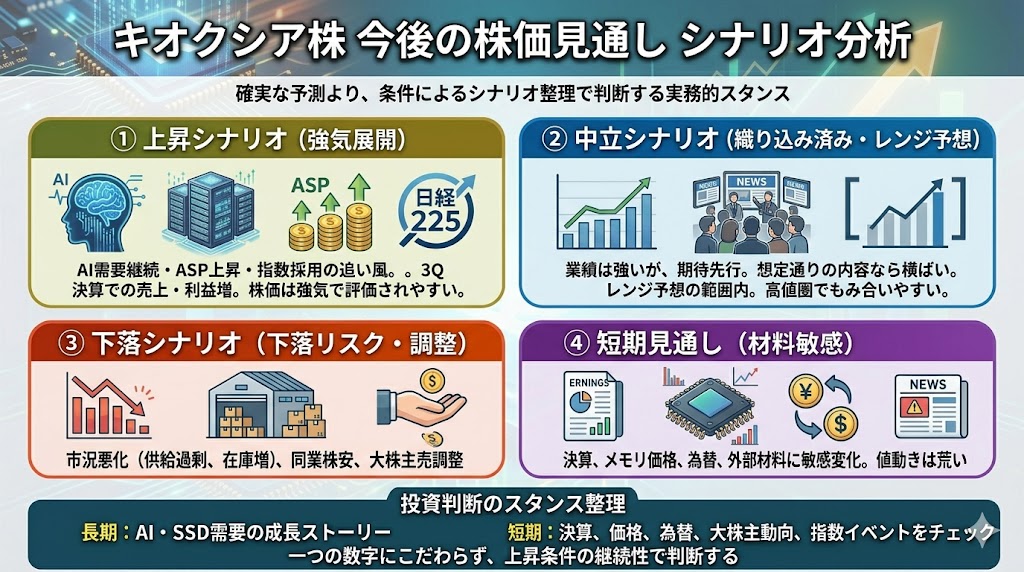 キオクシア株の今後の株価見通し