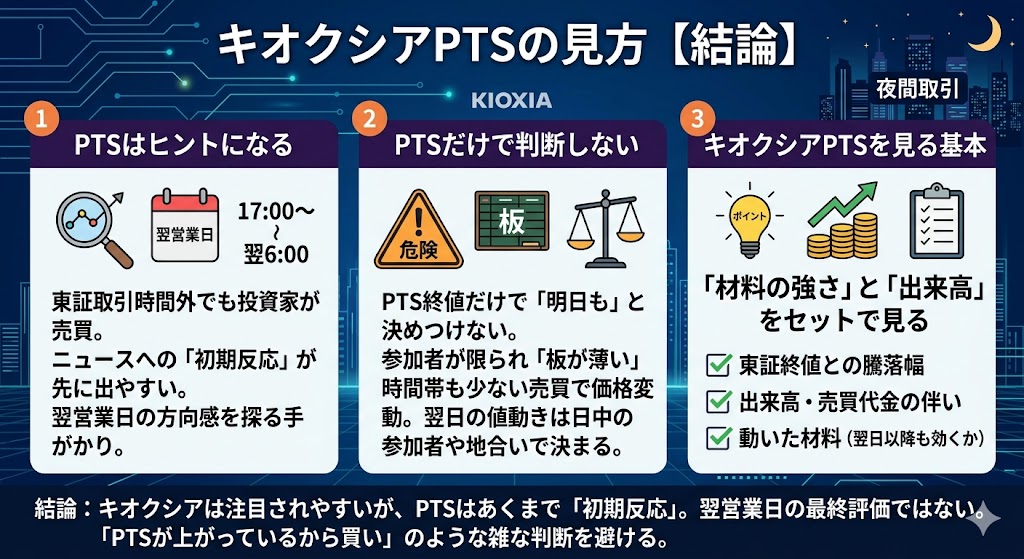 キオクシアPTSの見方【結論】