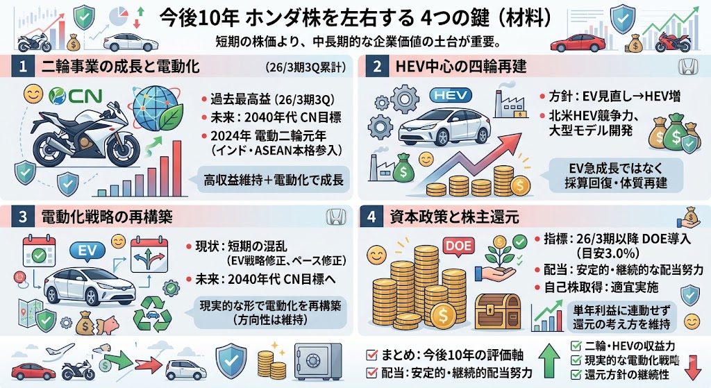 今後10年でホンダ株を左右しそうな材料