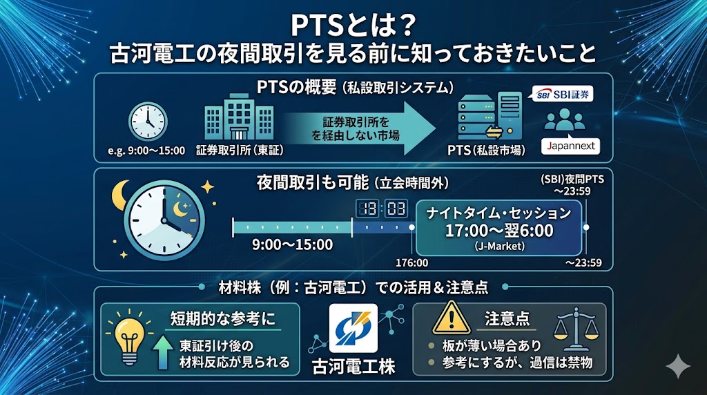 PTSとは?古河電工の夜間取引を見る前に知っておきたいこと