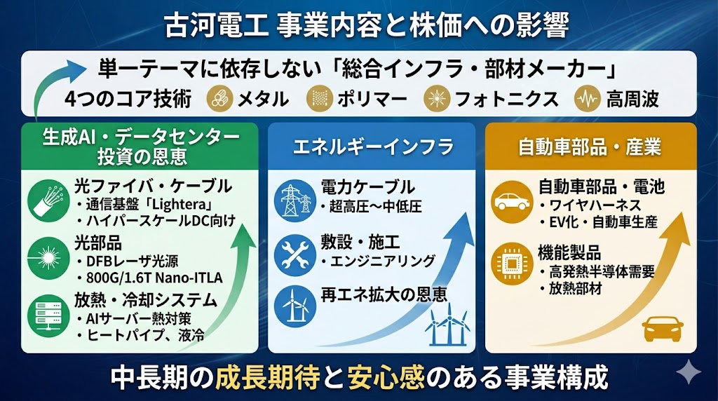 古河電工は何の会社？株価を見る前に事業内容を整理