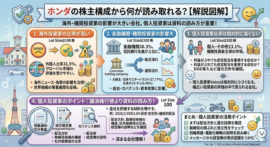 ホンダの株主構成から何が読み取れる?