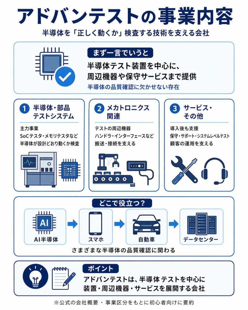 アドバンテストの事業内容
