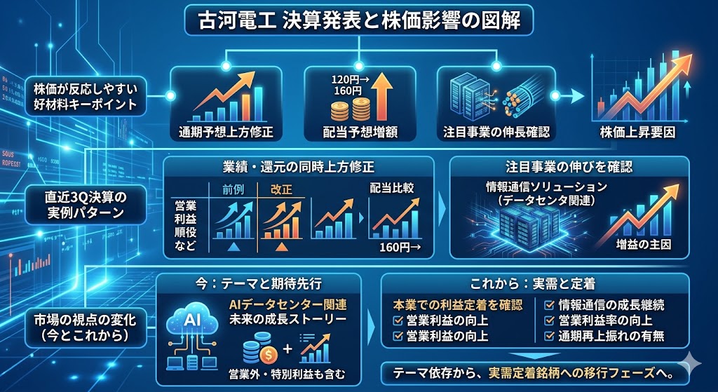 古河電工の決算は株価にどう影響する？