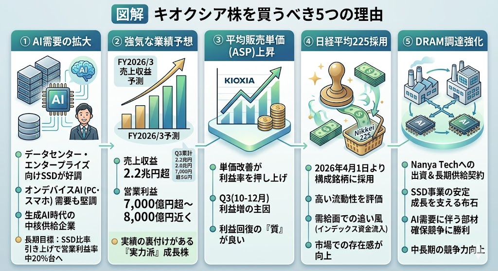 キオクシア株を買うべきと考えられる理由