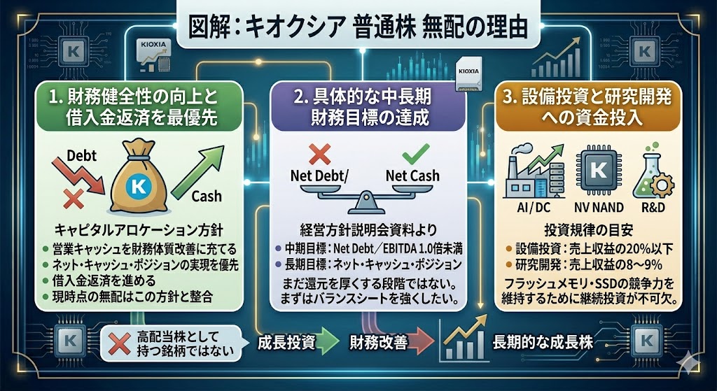 キオクシアが配当なしの理由