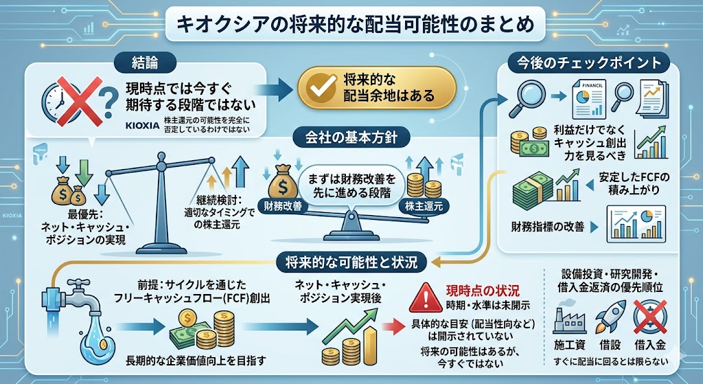 今後キオクシアに配当は期待できる？