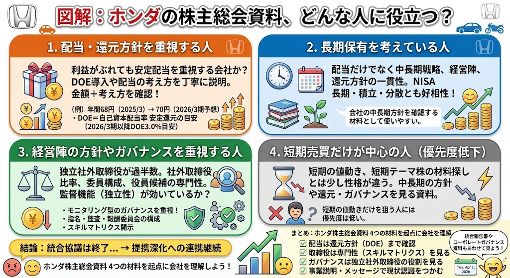 ホンダの株主総会はどんな人に役立つ?