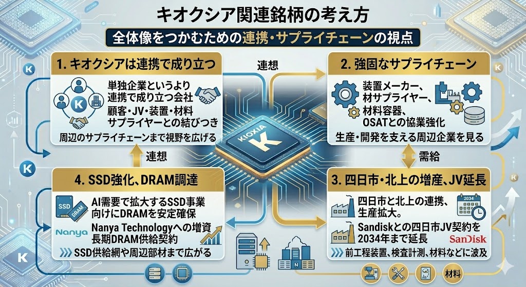 キオクシア関連銘柄の考え方