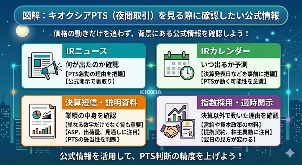 キオクシアPTSを見るときに確認したい公式情報