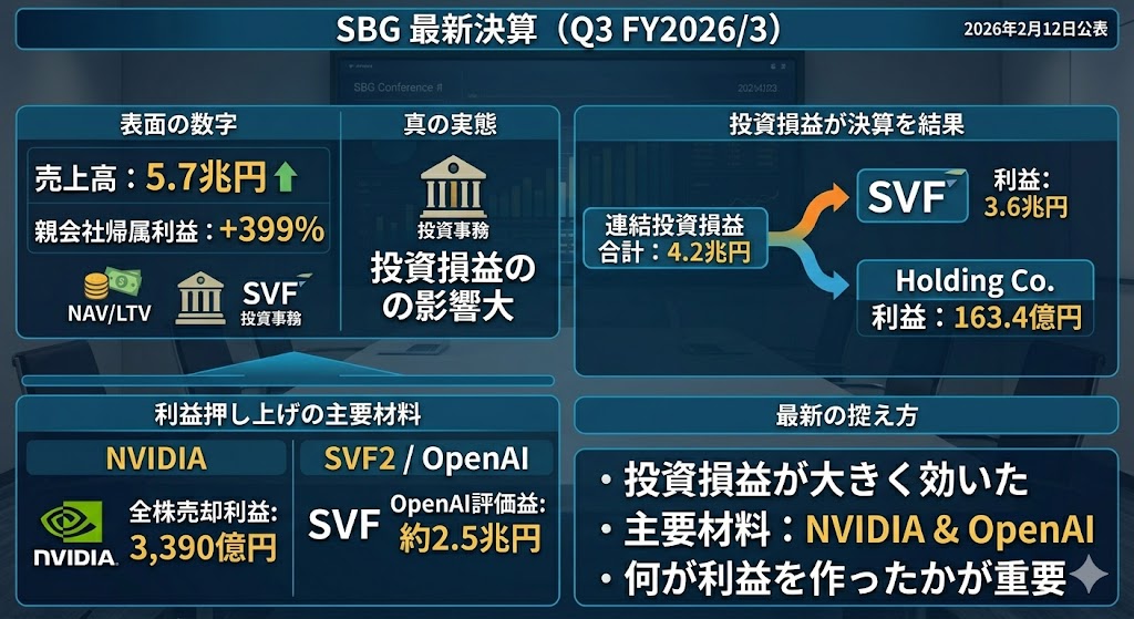 ソフトバンクグループの最新決算はどうだった？