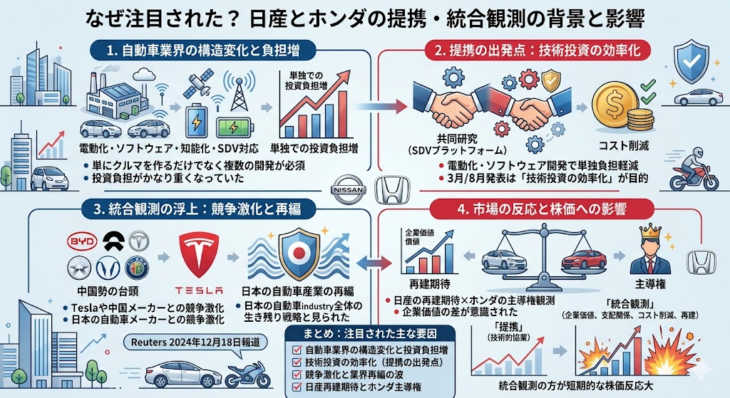 なぜ日産とホンダの提携・統合観測が注目されたのか
