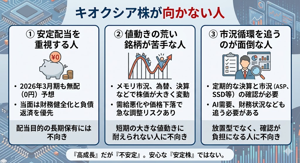 キオクシア株が向かない人