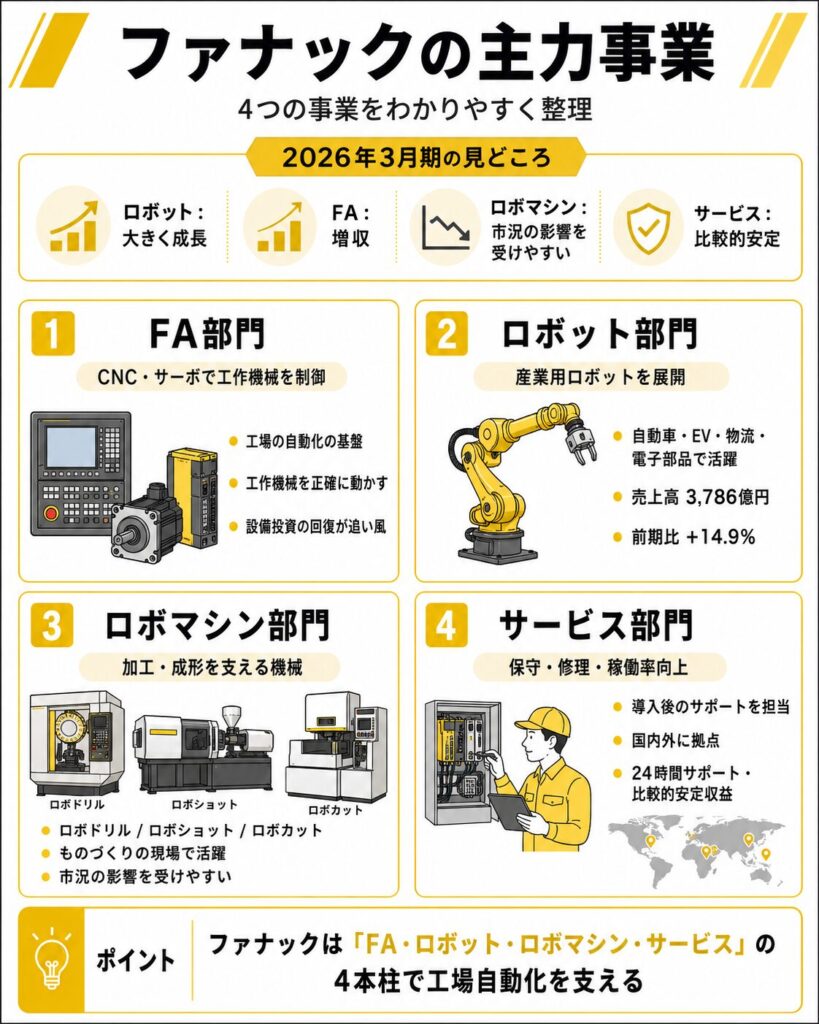 ファナックの主力事業