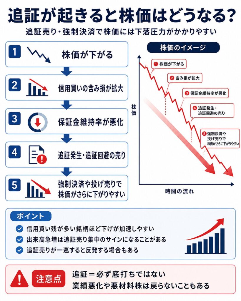 追証が起きると株価はどうなる?