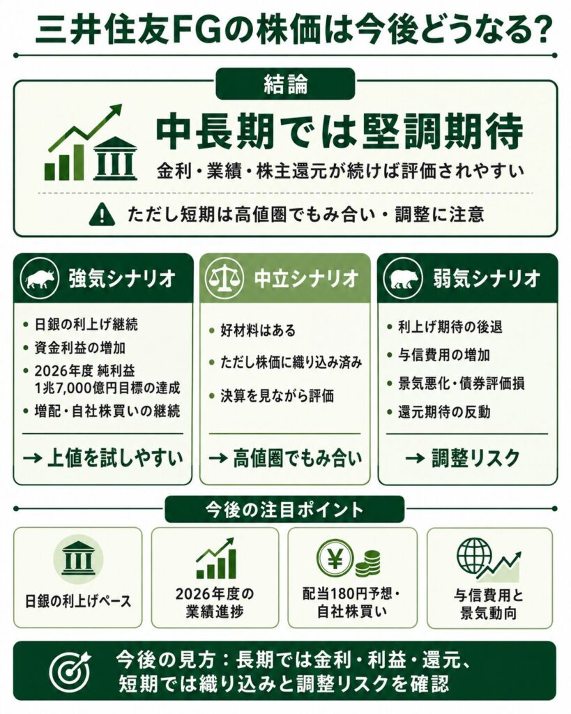 三井住友FGの株価は今後どうなる?