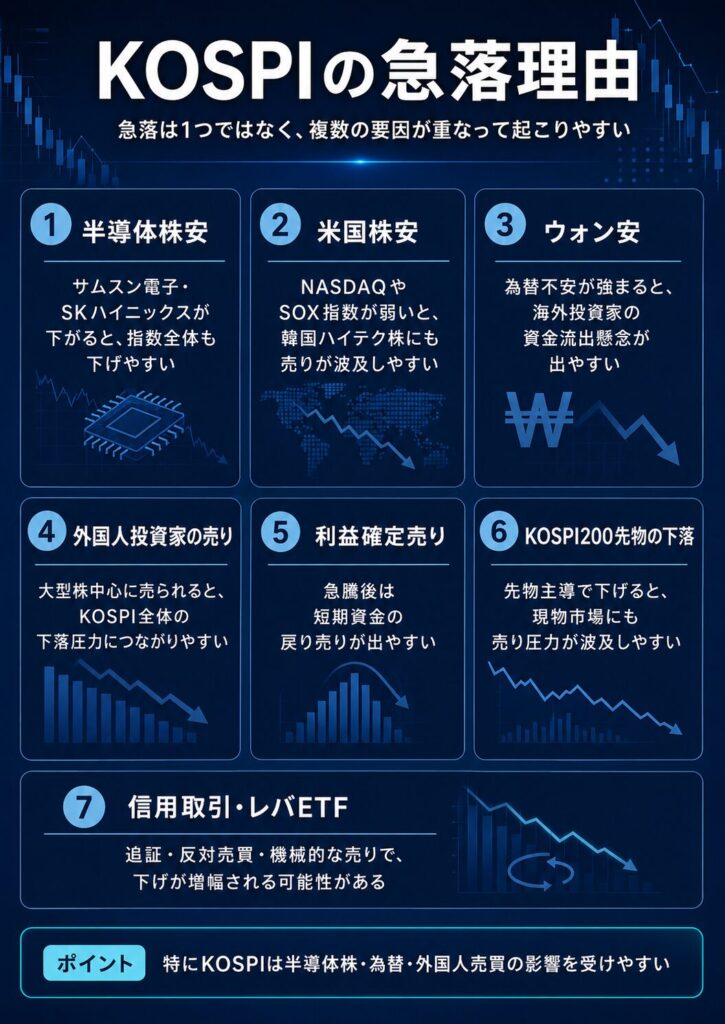 KOSPIはなぜ急落した?
