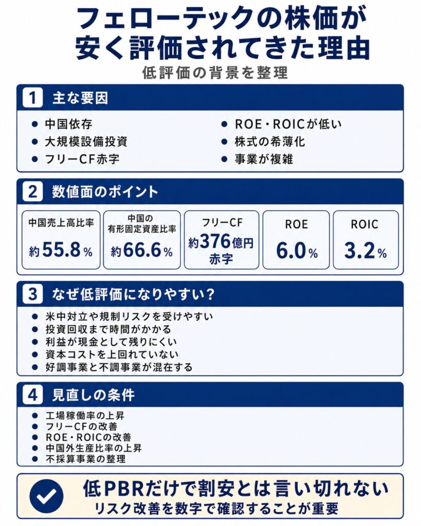 フェローテックの株価が安く評価されてきた理由
