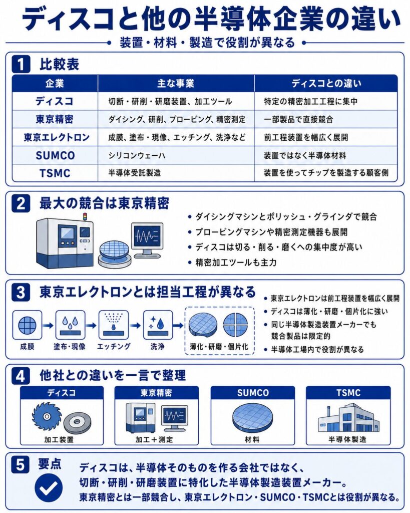 ディスコと他の半導体企業の違い