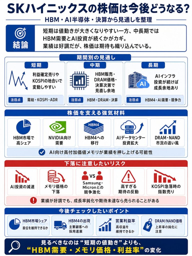 SKハイニックスの株価は今後どうなる?