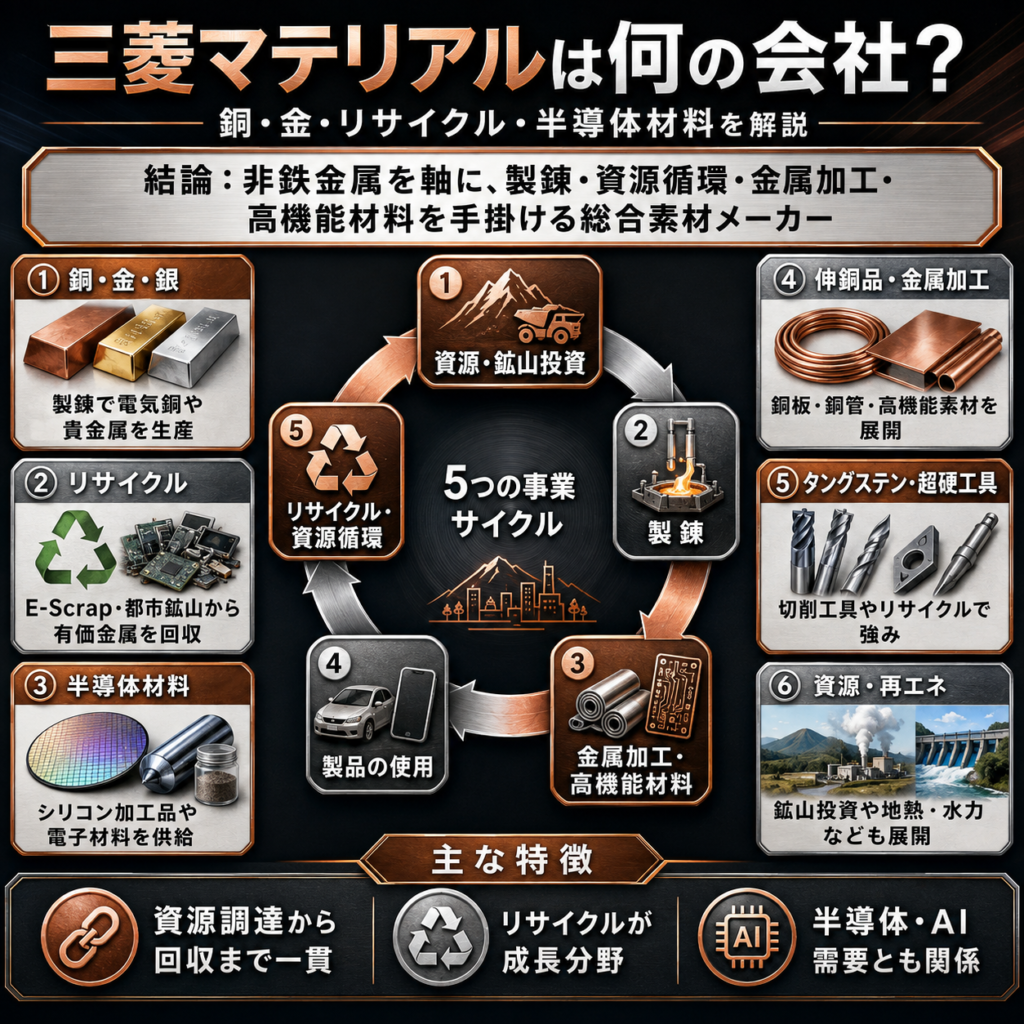 三菱マテリアルは何の会社？
