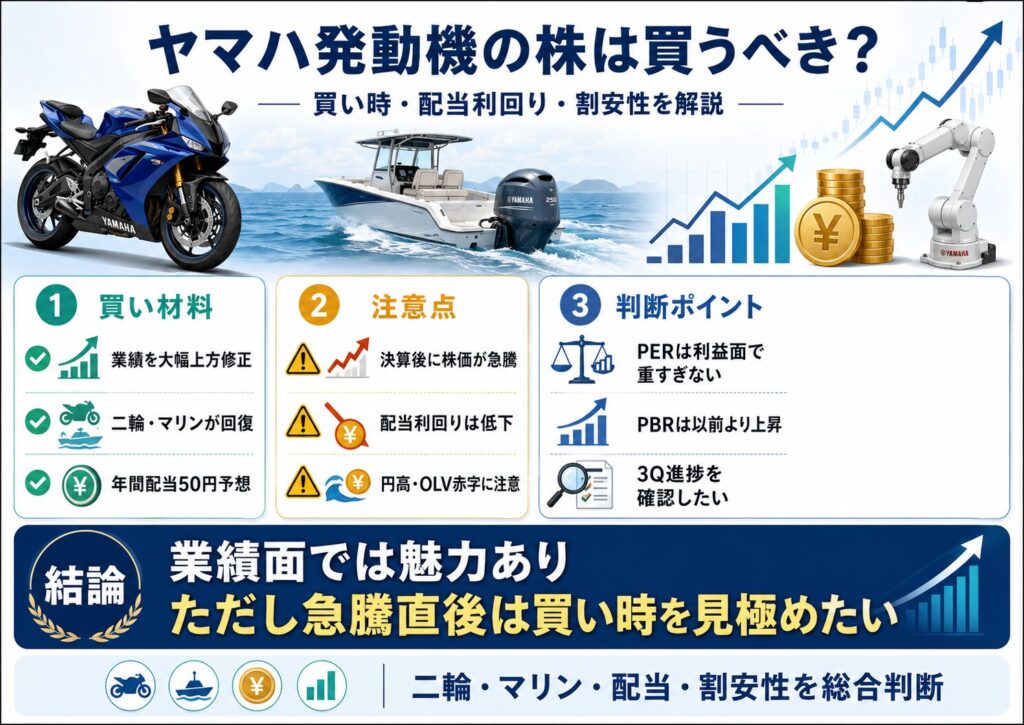 ヤマハ発動機の株は買うべき?