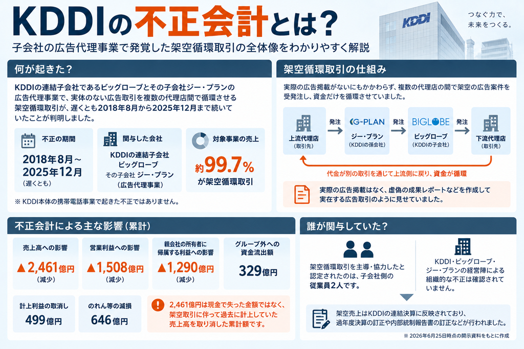 KDDIの不正会計とは？