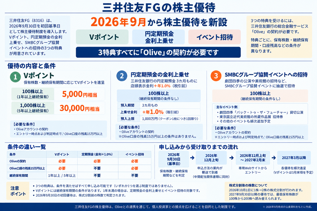 三井住友FGの株主優待