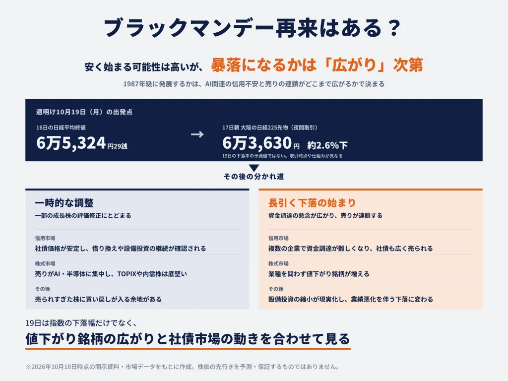 2026年にブラックマンデーの再来はある？